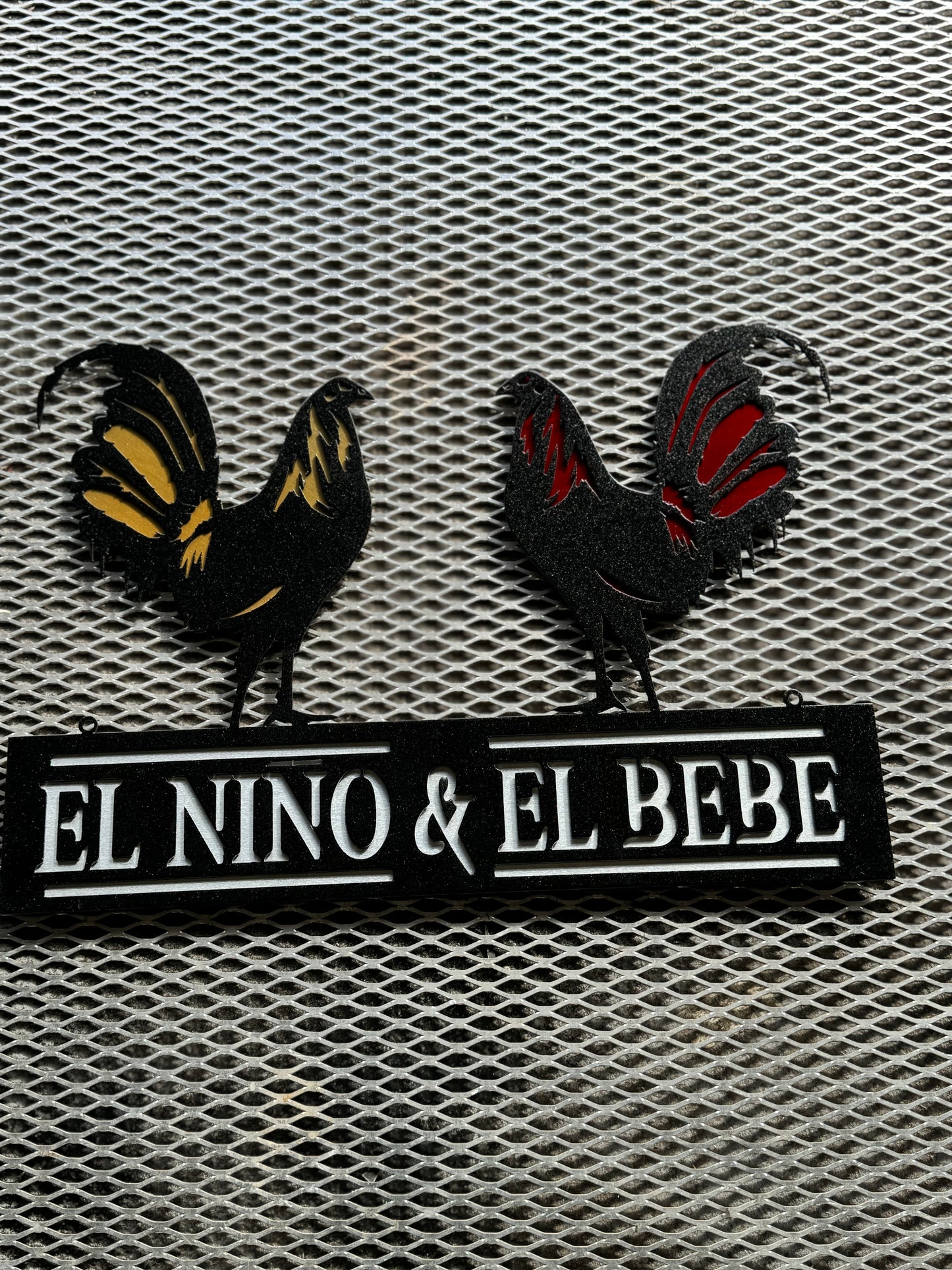 ADORNO DE GALLOS METAL // SIGN ROOSTER WALL SIGNS