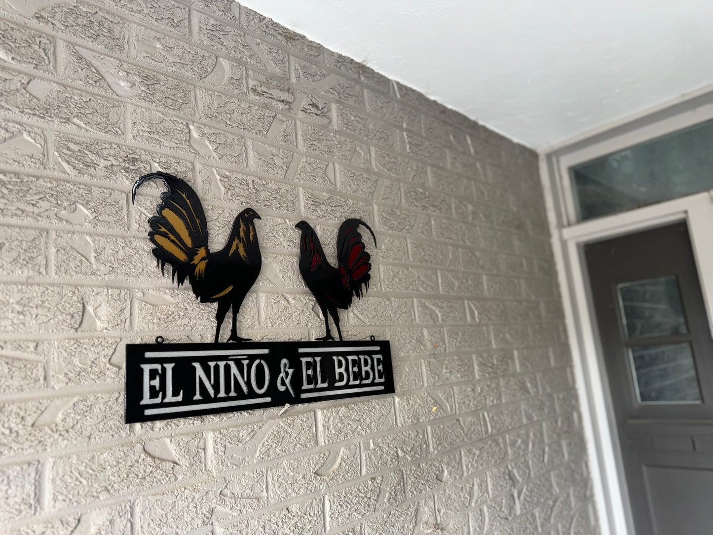 ADORNO DE GALLOS METAL // SIGN ROOSTER WALL SIGNS