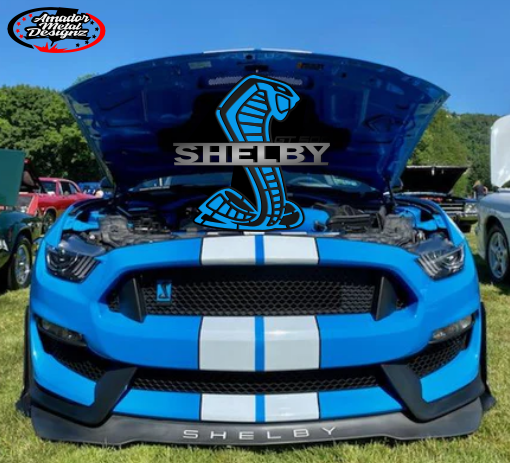 Shelby hood prop/sign