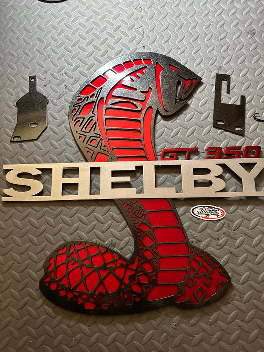 OLD LOGO GT350 SHELBY HOOD PROP CANDY/RED BLACK